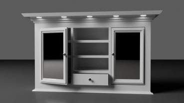 Spiegelschrank im Landhaus-Stil - digital